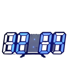 3D LED Digital Alarm Wall Clock with Time, Date & Temp