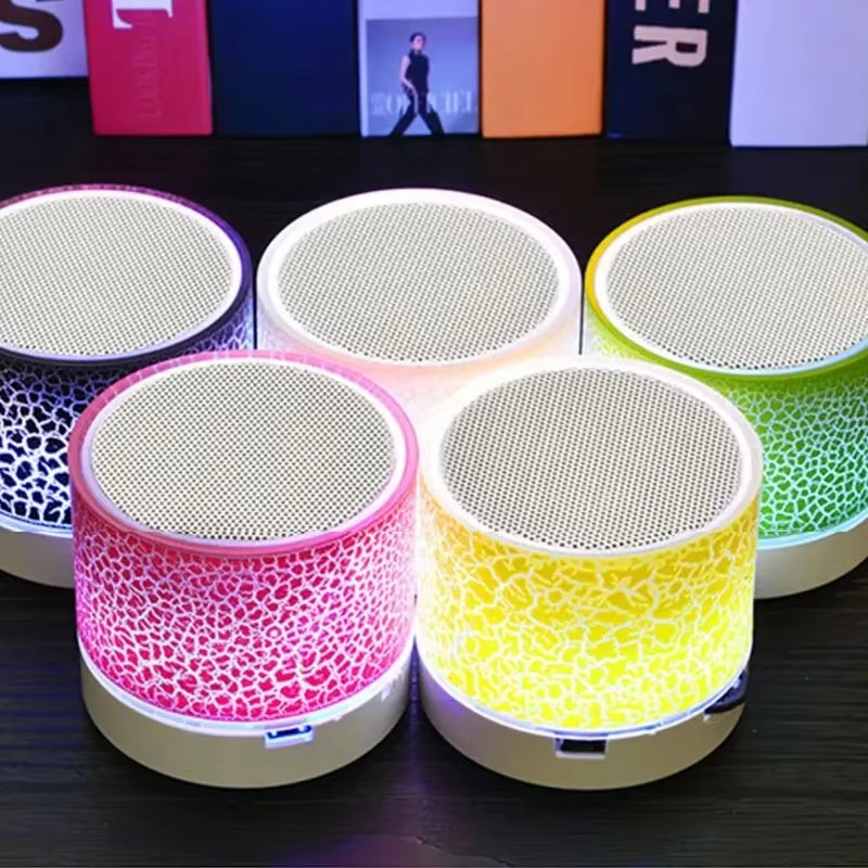 Bluetooth Mini Speaker LED Subwoofer TF Card USB Portable MP3