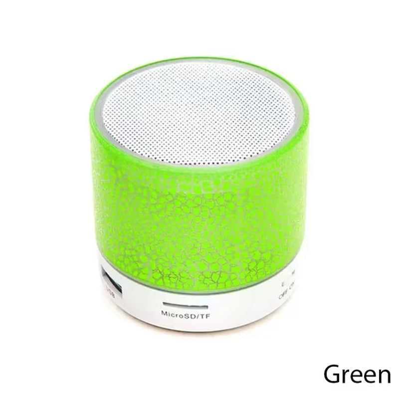 Bluetooth Mini Speaker LED Subwoofer TF Card USB Portable MP3