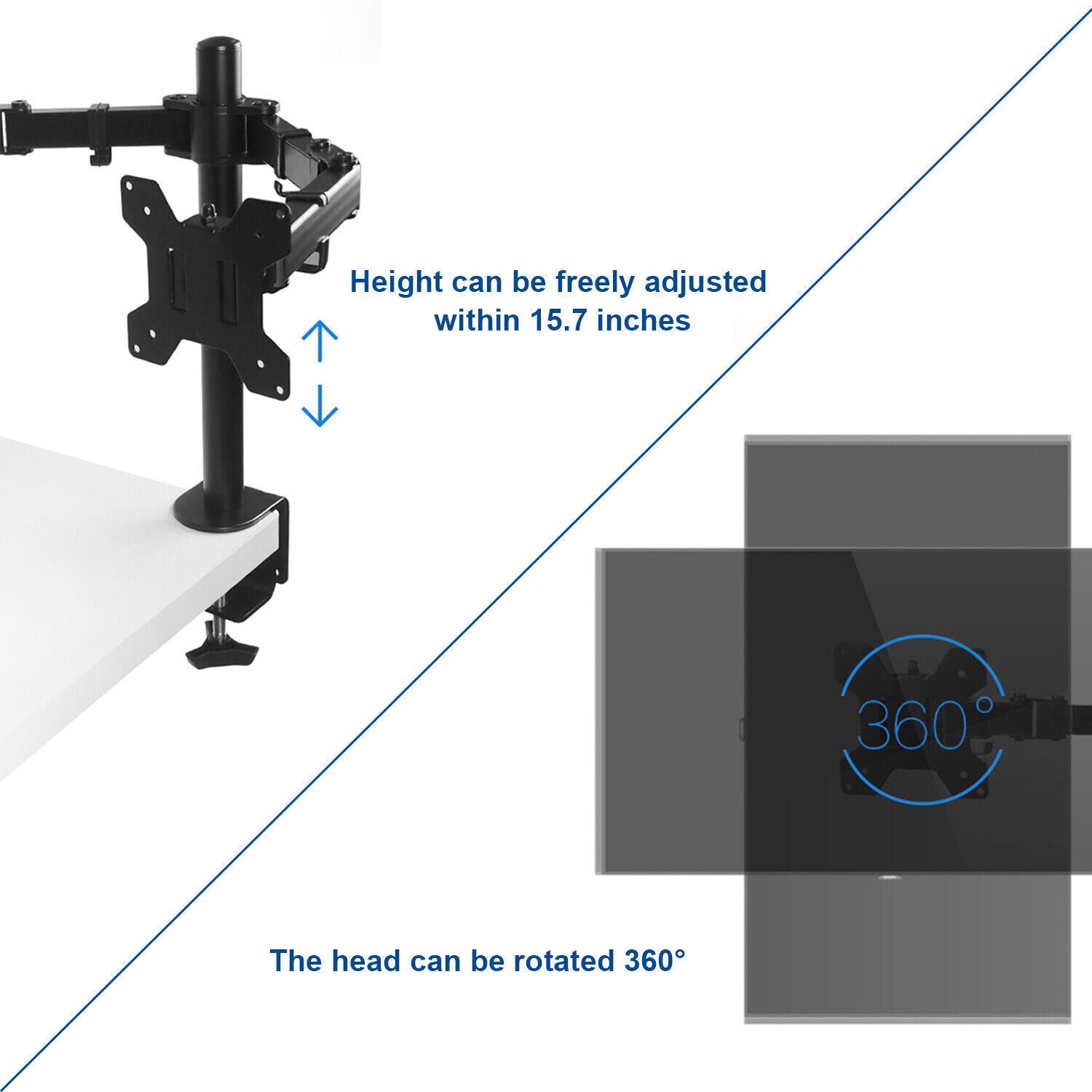 Dual Arm Desk Monitor Stand