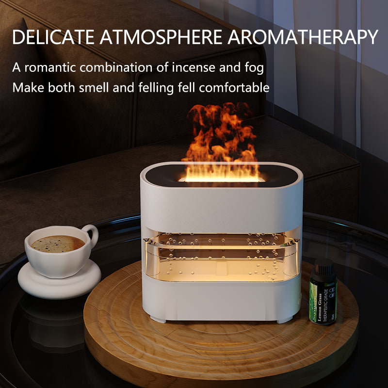 Water Drip Flame Humidifier