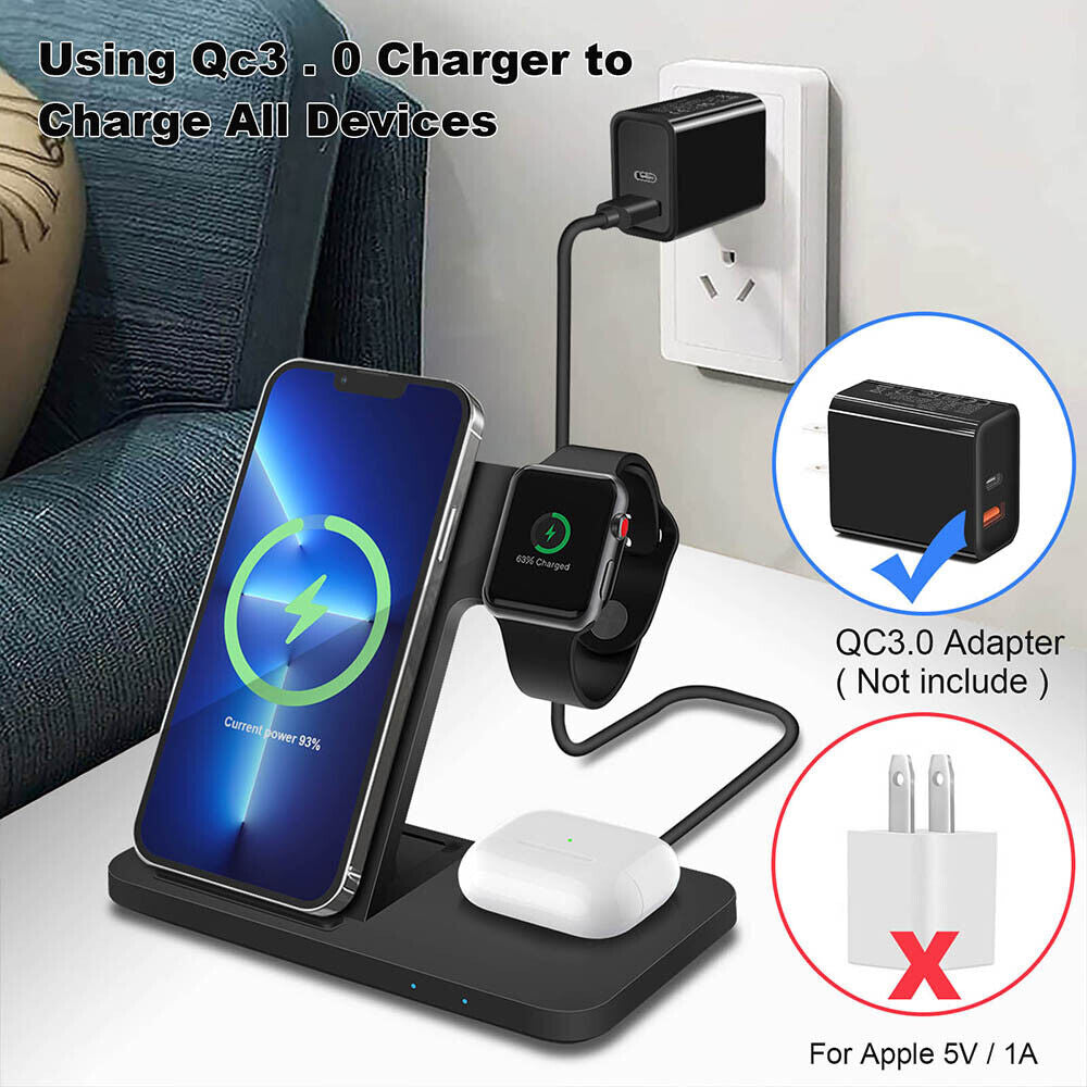 Wireless 3-in-1 Charging Station