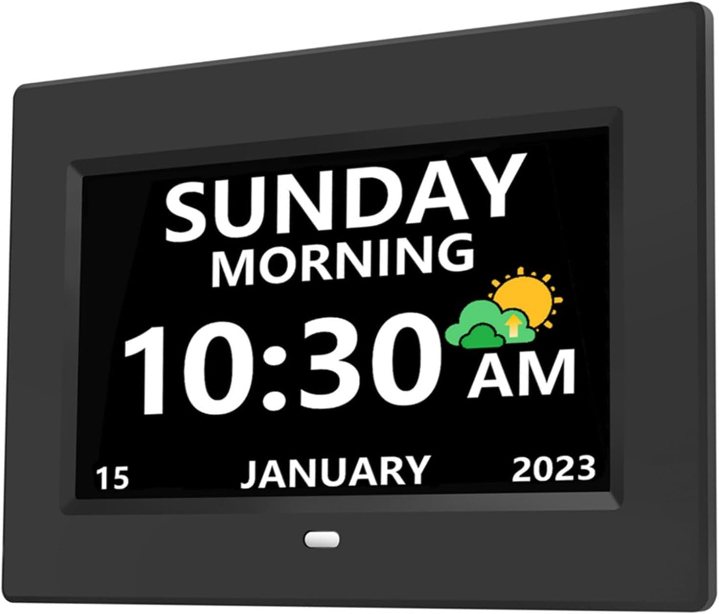 7 Inch Clock with Day and Date for Elderly Large Display Digital Clock