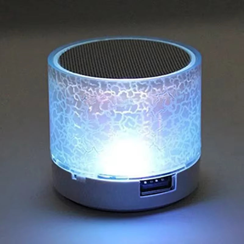 Bluetooth Mini Speaker LED Subwoofer TF Card USB Portable MP3