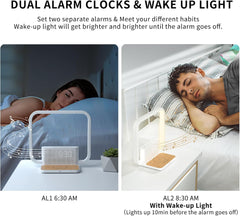 Bedside Lamps, Sunrise Alarm Clock for Heavy Sleepers, Table Lamp