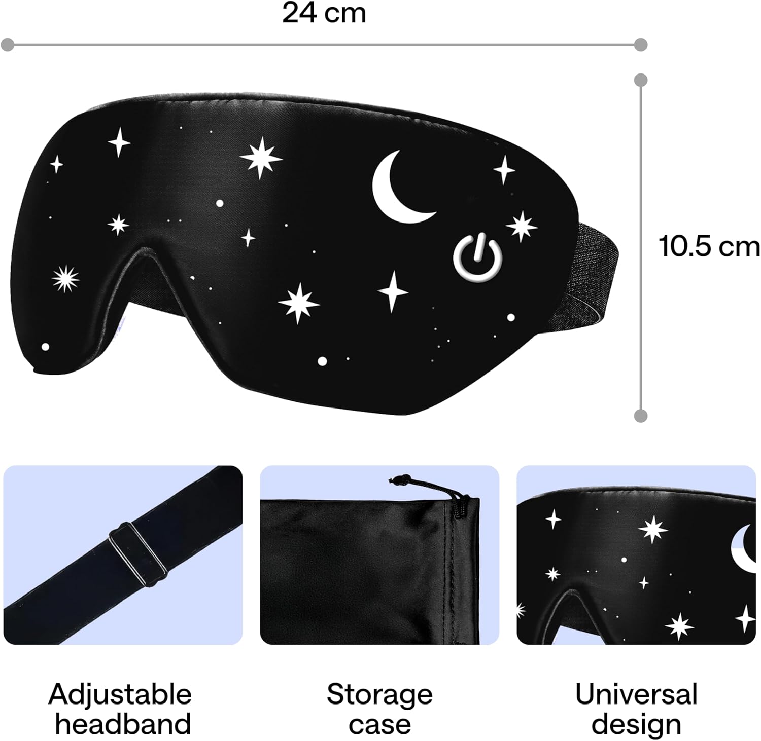 Cordless Heated Eye Mask for Dry Eyes