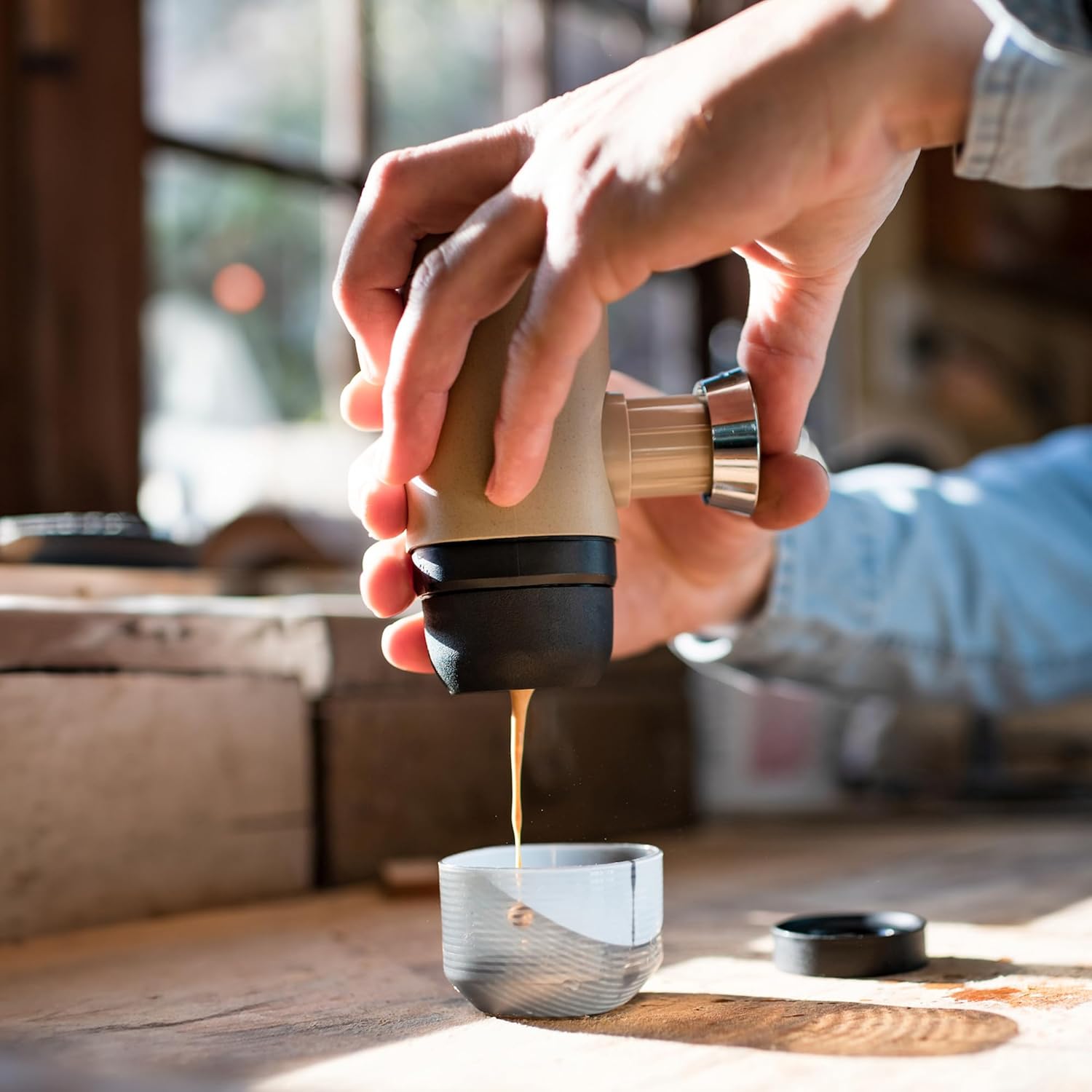 Portable Espresso Maker Compatible Manually Operated