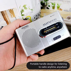 Mini Radio AM/FM Portable, Battery-Operated, Best Reception