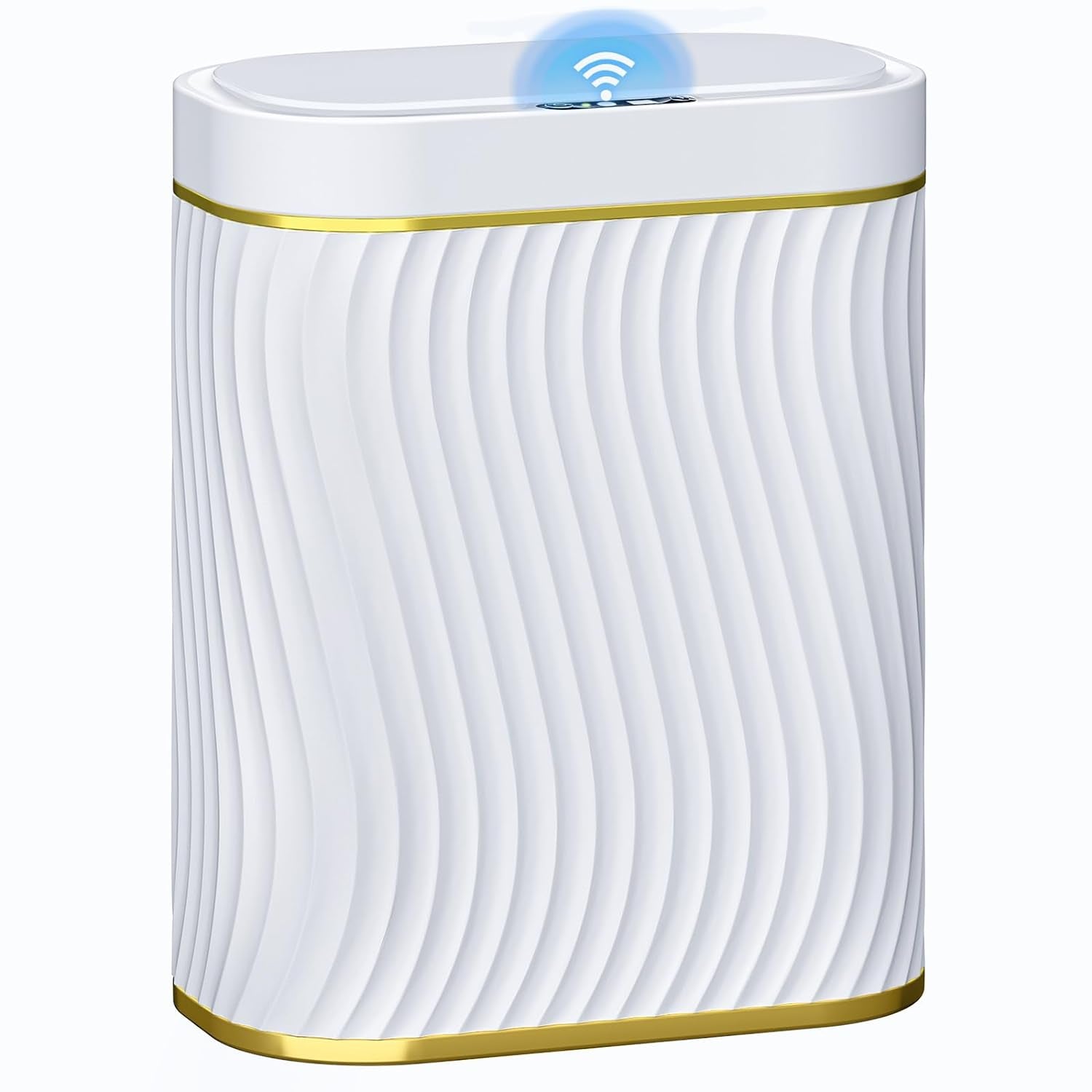 Bathroom Small Trash Can with Automatic Touchless Lid, 2.6 Gallon