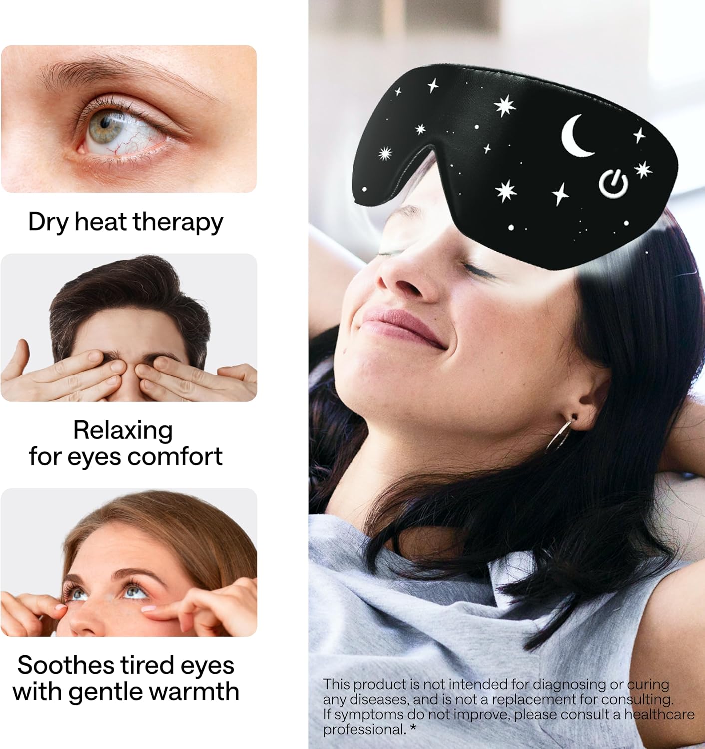 Cordless Heated Eye Mask for Dry Eyes