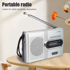 Mini Radio AM/FM Portable, Battery-Operated, Best Reception