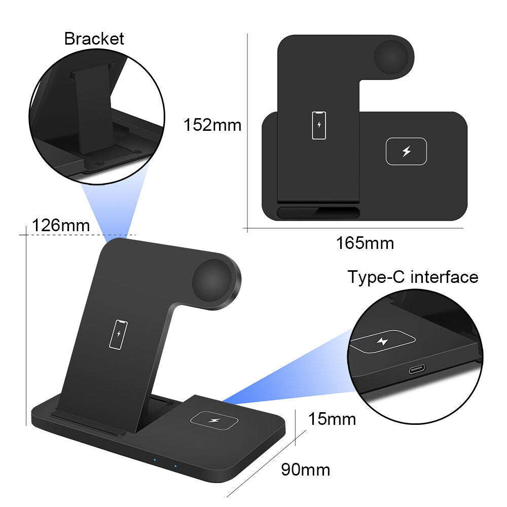 Wireless 3-in-1 Charging Station