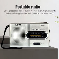 Mini Radio AM/FM Portable, Battery-Operated, Best Reception