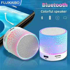 Bluetooth Mini Speaker LED Subwoofer TF Card USB Portable MP3