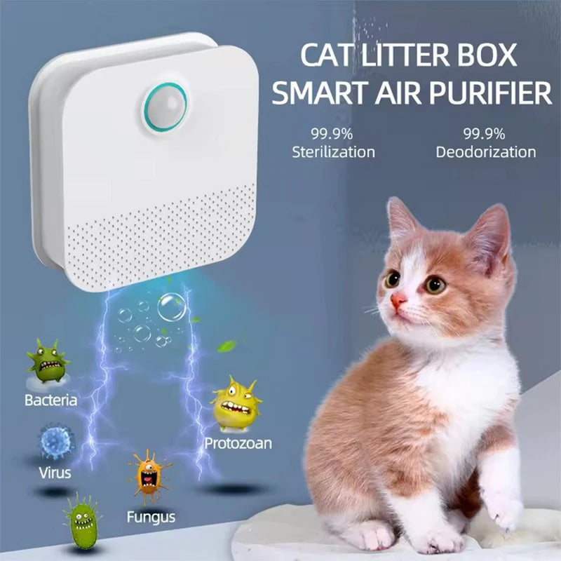 Smart Cat Odor Purifier for Litter Box & Pet Toilet Air Freshener