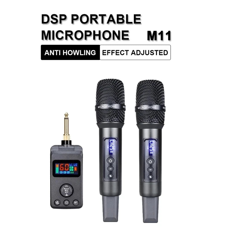 Wireless Bluetooth Microphone Adjusted Echo Cancellation DSP Microphone