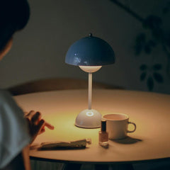 Touch-Controlled Table Lamp | Infinitely Dimmable Mushroom Desk Light