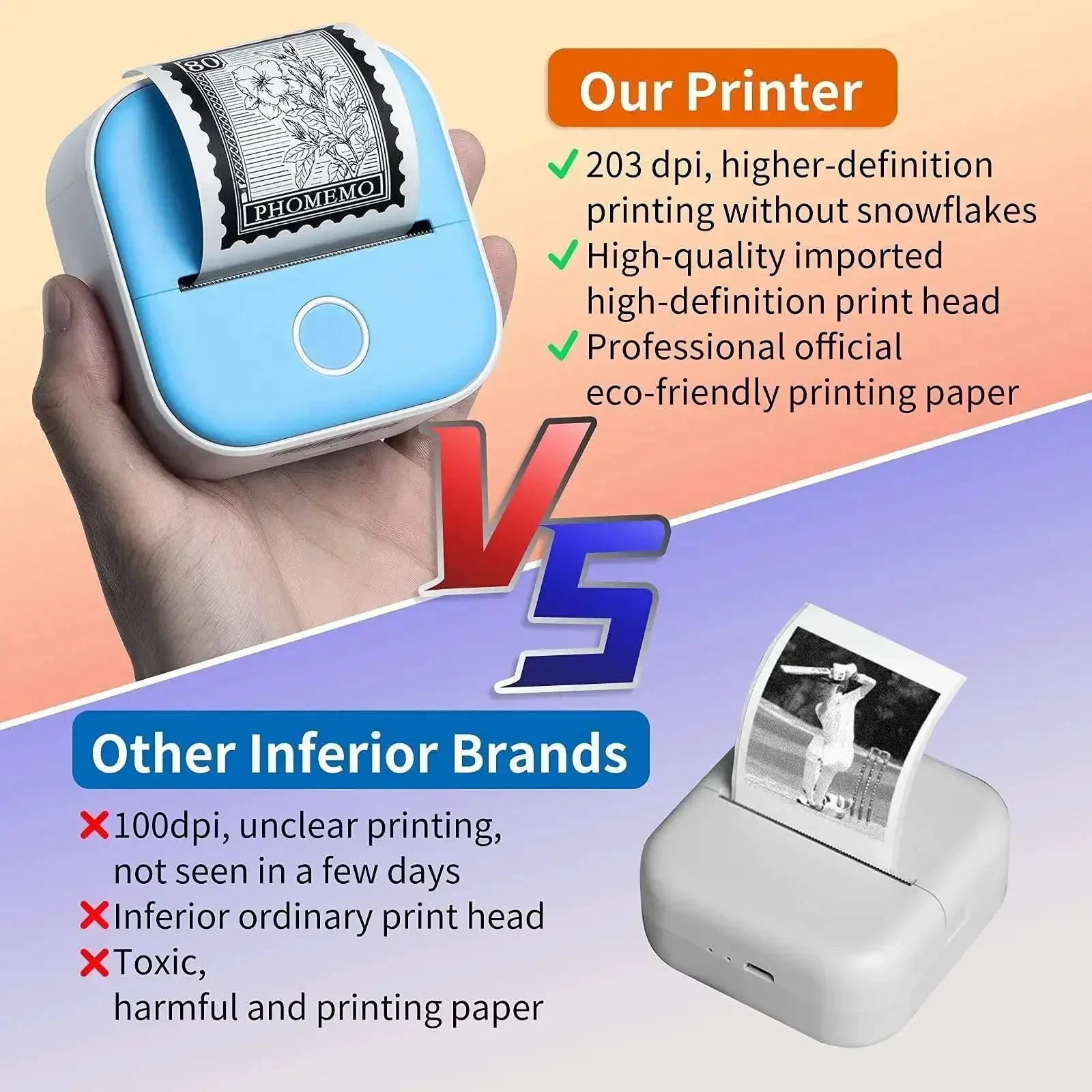  Mini Thermal Label Printer