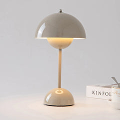 Touch-Controlled Table Lamp | Infinitely Dimmable Mushroom Desk Light