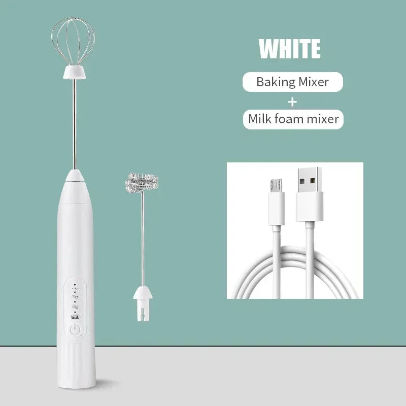 USB Rechargeable 2-in-1 Electric Egg Beater & Mini Blender