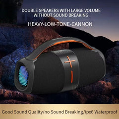 High Power Boombox Speakers Portable Bluetooth Super Subwoofer Mp3 Player