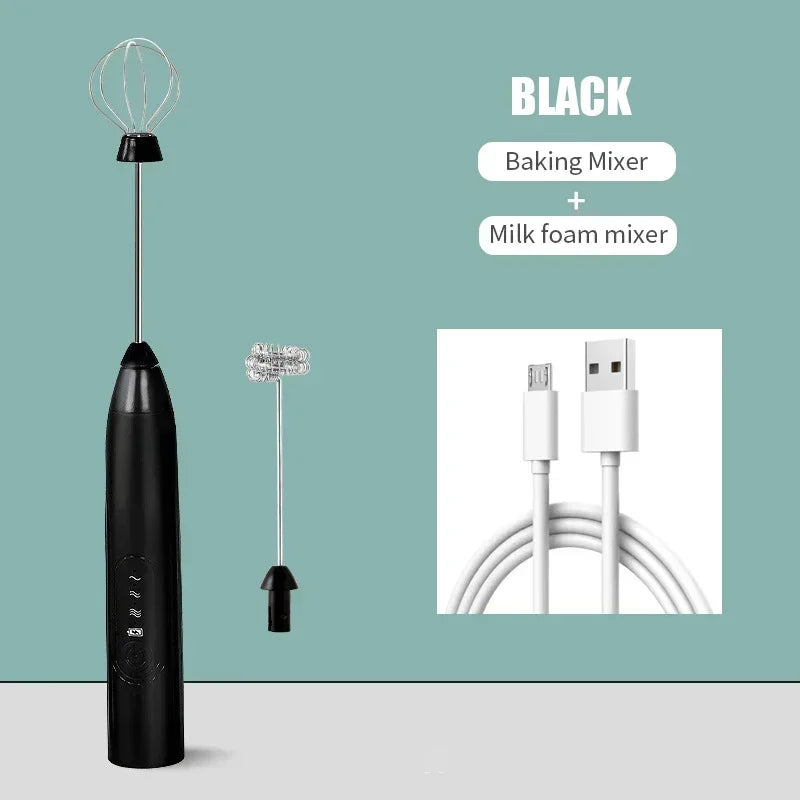 USB Rechargeable 2-in-1 Electric Egg Beater & Mini Blender