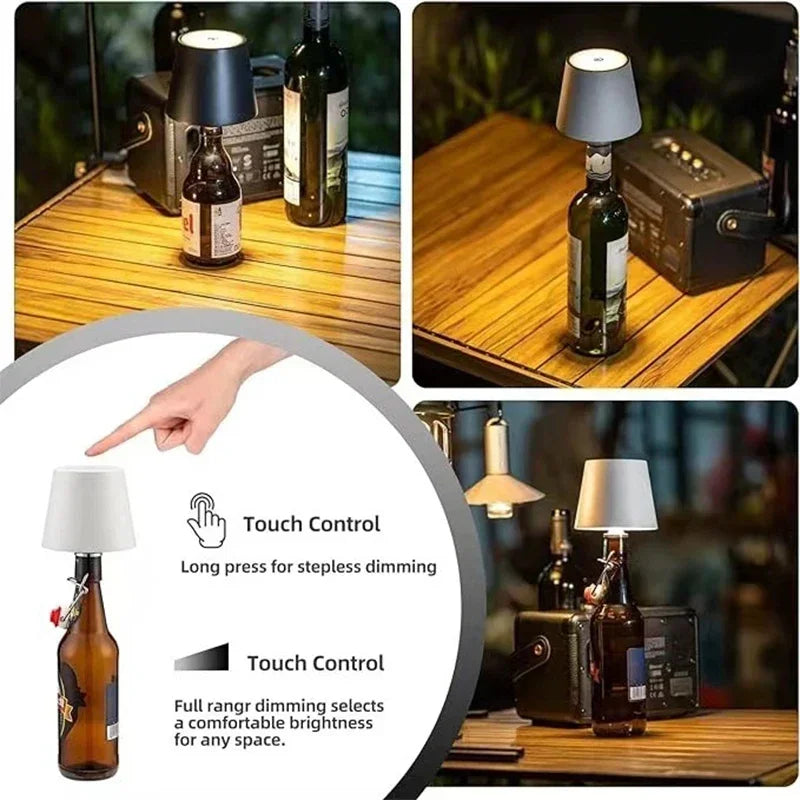 Wireless Bottle Table Lamp