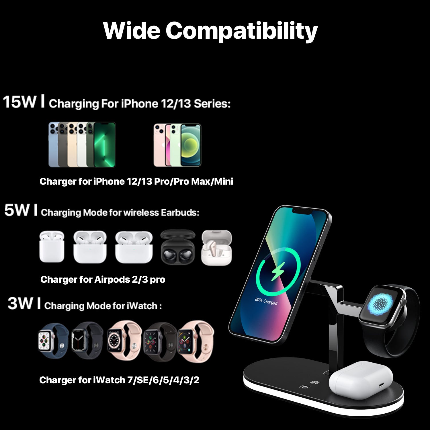 Magnetic Wireless Charger Lamp