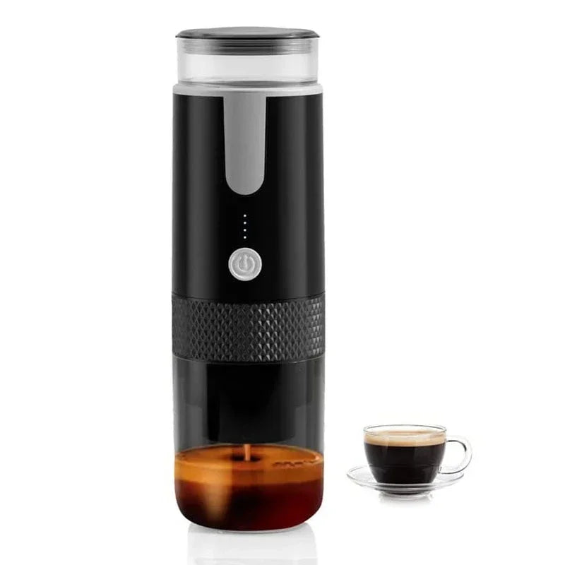 Portable Electric Coffee Maker for Ground Coffee & Capsules