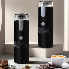 Portable Electric Coffee Maker for Ground Coffee & Capsules