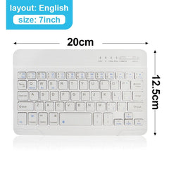 Mini Bluetooth Wireless Keyboard 200mAh Silent Rechargeable